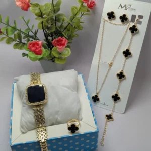 Apple Smart Touch Watch | 5-Piece Fancy Stone Jewelry Set