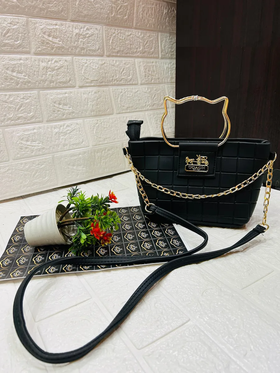 Women's Coach Crossbody Bag | Premium Quality with Kitty Handle & Long Strap