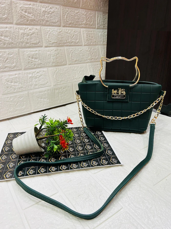 Women's Coach Crossbody Bag | Premium Quality with Kitty Handle & Long Strap