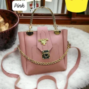 Women's Stylish Leather Shoulder Bag by Prada | Elegant Design with Long Strap