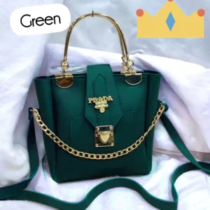 Women's Stylish Leather Shoulder Bag by Prada | Elegant Design with Long Strap