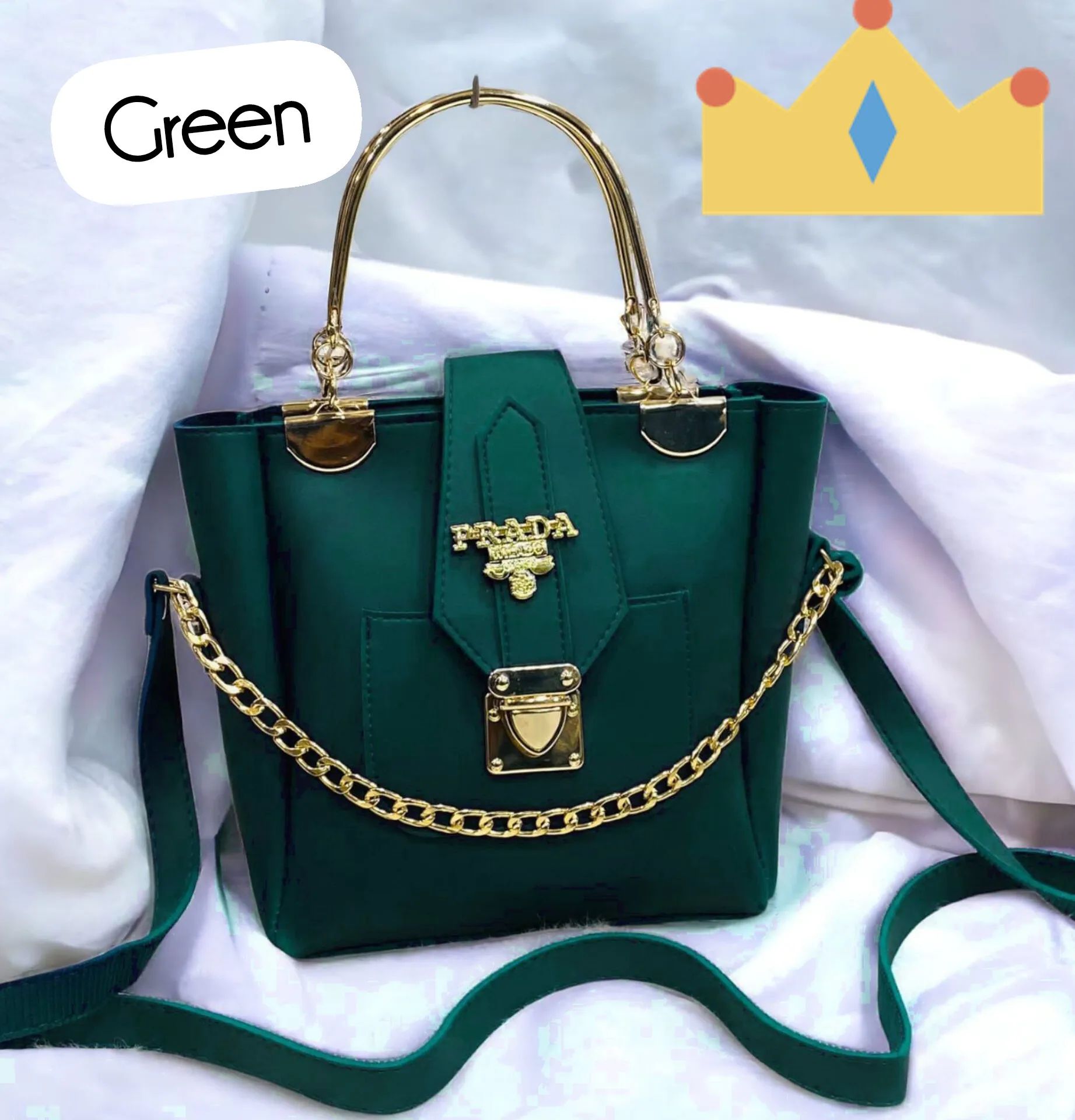 Women's Stylish Leather Shoulder Bag by Prada | Elegant Design with Long Strap