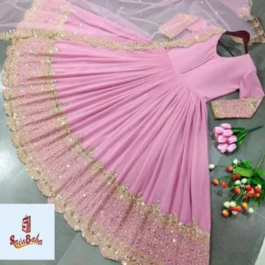 Eid Arrival | Heavy Sequence Embroidered Maxi with Dupatta - 3PCs Set