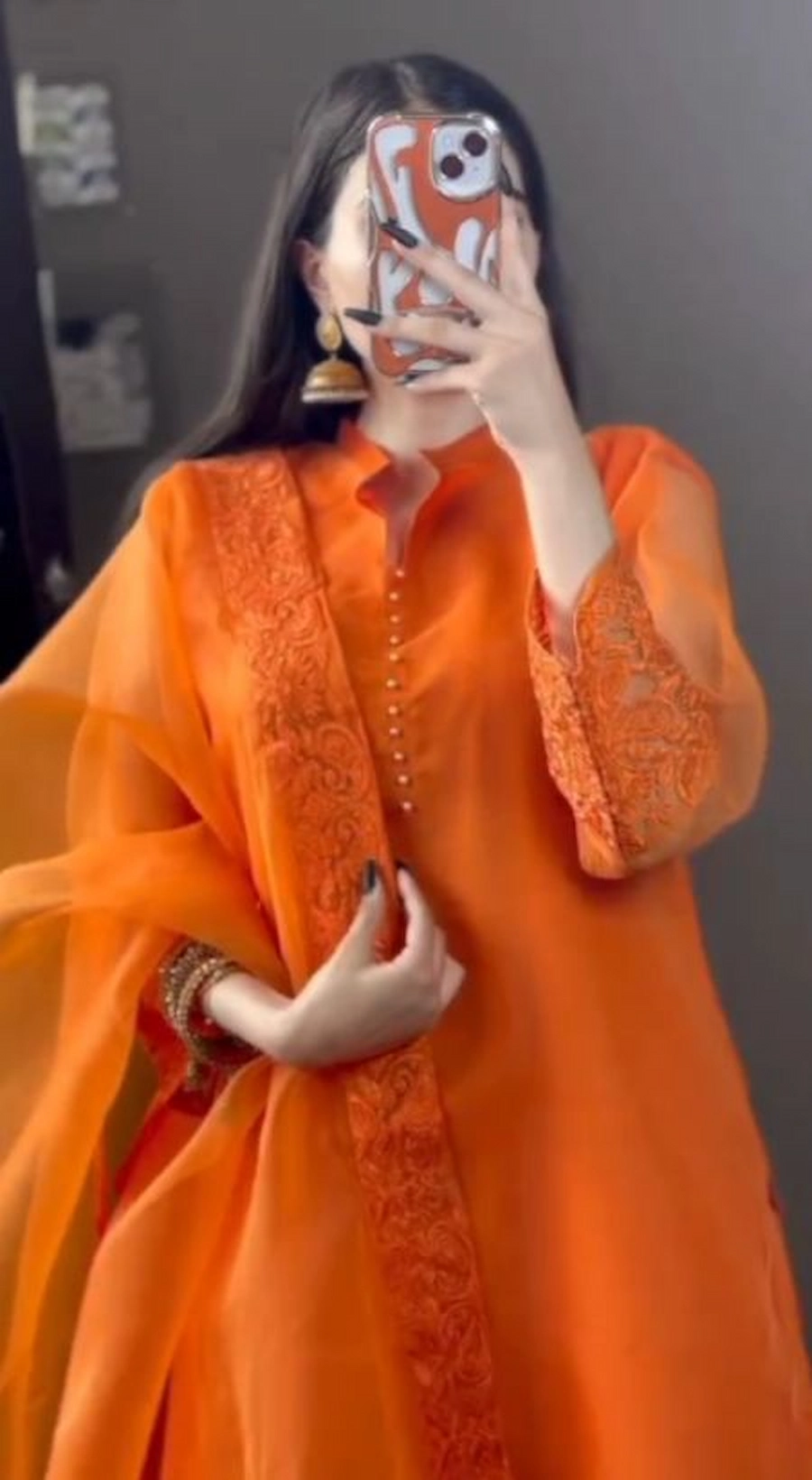 Women's Elegant 3-Piece Eid Suit | Plain Fabric with Embroidered Dupatta Border