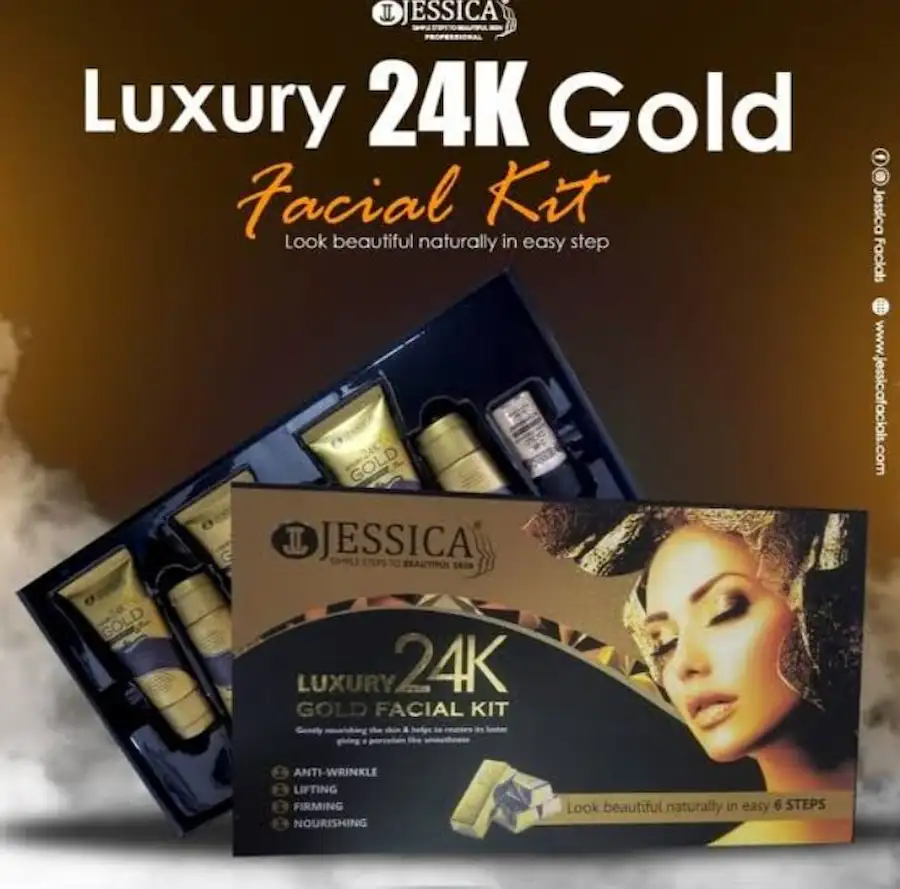 Jessica 24K Gold Facial Kit | Ultimate Glow & Skin Rejuvenation - Image 4