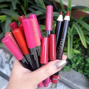 Huda Beauty Lip Liner & Lip Pencil – Pack of 6 | Precision & Long-Lasting Color