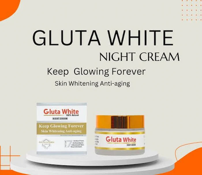 Gluta White Night Cream | Skin Brightening & Hydration Formula - Image 3