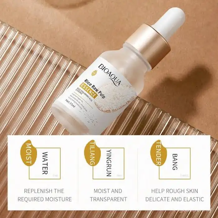 Bioaqua Rice Raw Pulp Serum | Deep Hydration & Brightening Formula - Image 2