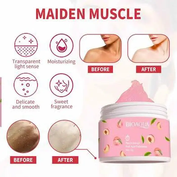 Bioaqua Peach Extract Exfoliating Gel | Smooth & Radiant Skin - Image 2