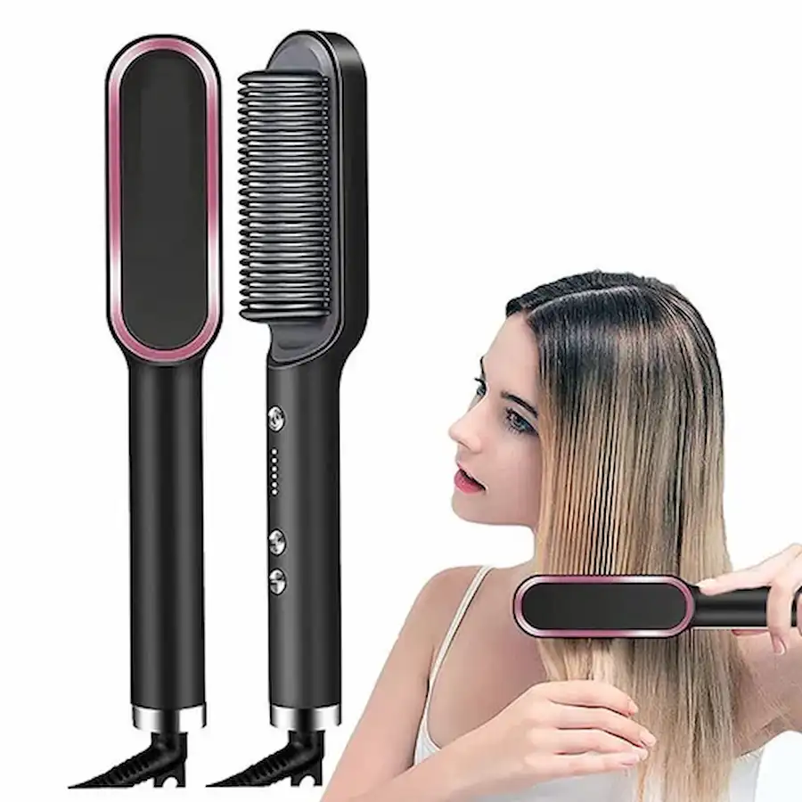 Professional Hair Straightener Brush | Smooth & Frizz-Free Hair Instantly - Image 5