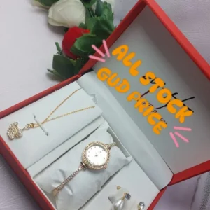 Women's Elegant Watch & Jewelry Set | Timeless Beauty & Grace