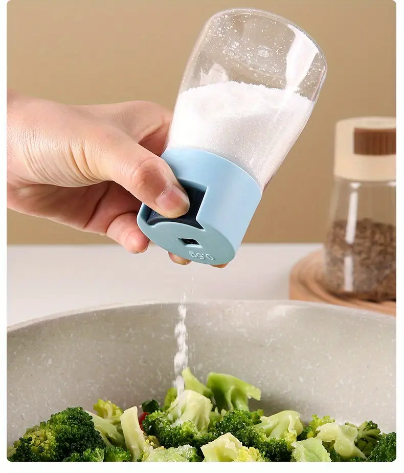 Sealed Glass Spice Jar | Salt, Pepper & Seasoning Dispenser with Press Control - Image 9