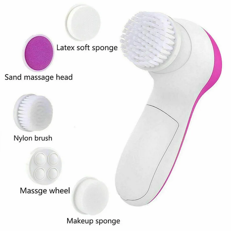 5-in-1 Electric Facial Cleanser & Massager | Blackhead Remover & Beauty Care Brush - Image 8
