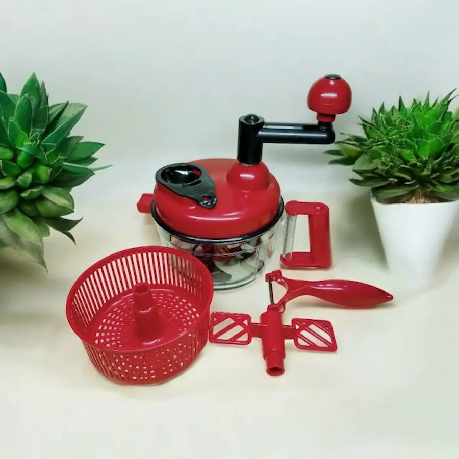 Manual Hand Speedy Vegetable Chopper | Multifunction Quick Onion & Salad Cutter - Image 8
