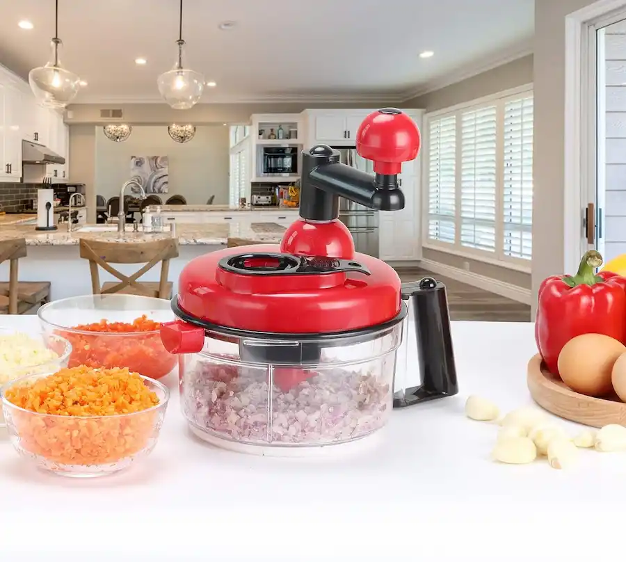 Manual Hand Speedy Vegetable Chopper | Multifunction Quick Onion & Salad Cutter - Image 5