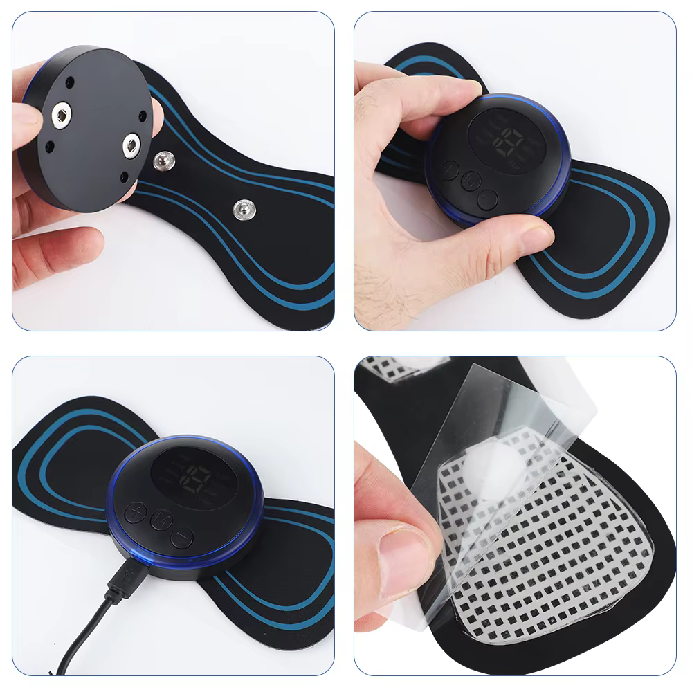 EMS Butterfly Portable Neck Massager | Compact – Rechargeable & Ideal for Pain Relief - Image 3